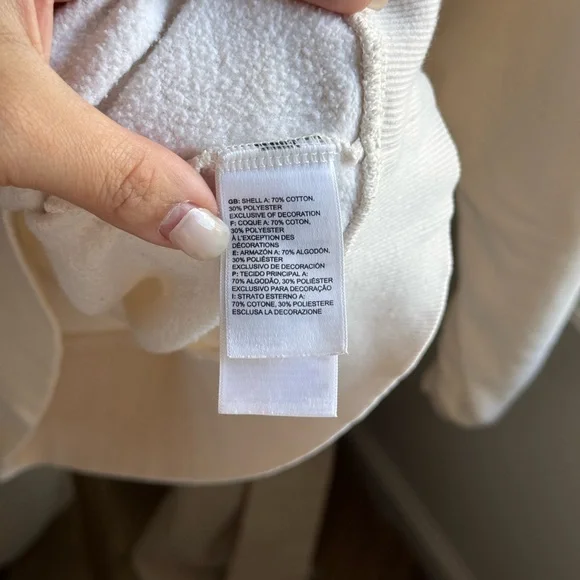 The North Face Women's Off-White Sweatshirt | Large - Picture 5 of 8